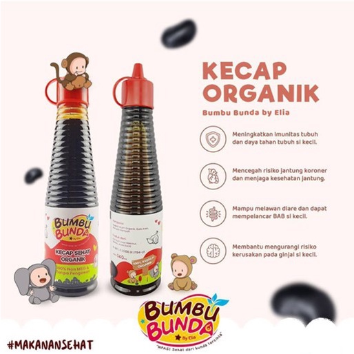 Bumbu Bunda Kecap Bumbu Bunda Kecap MPASI Anti GTM Kecap Bayi Kecap Organik MPASI Penambah Nafsu Makan Penambah Berat Badan BB Booster MPASI Bayi  Anti GTM Saos Tiram Minyak Wijen Kecap teriyaki yakiniku Kecap manis Kecap Asin