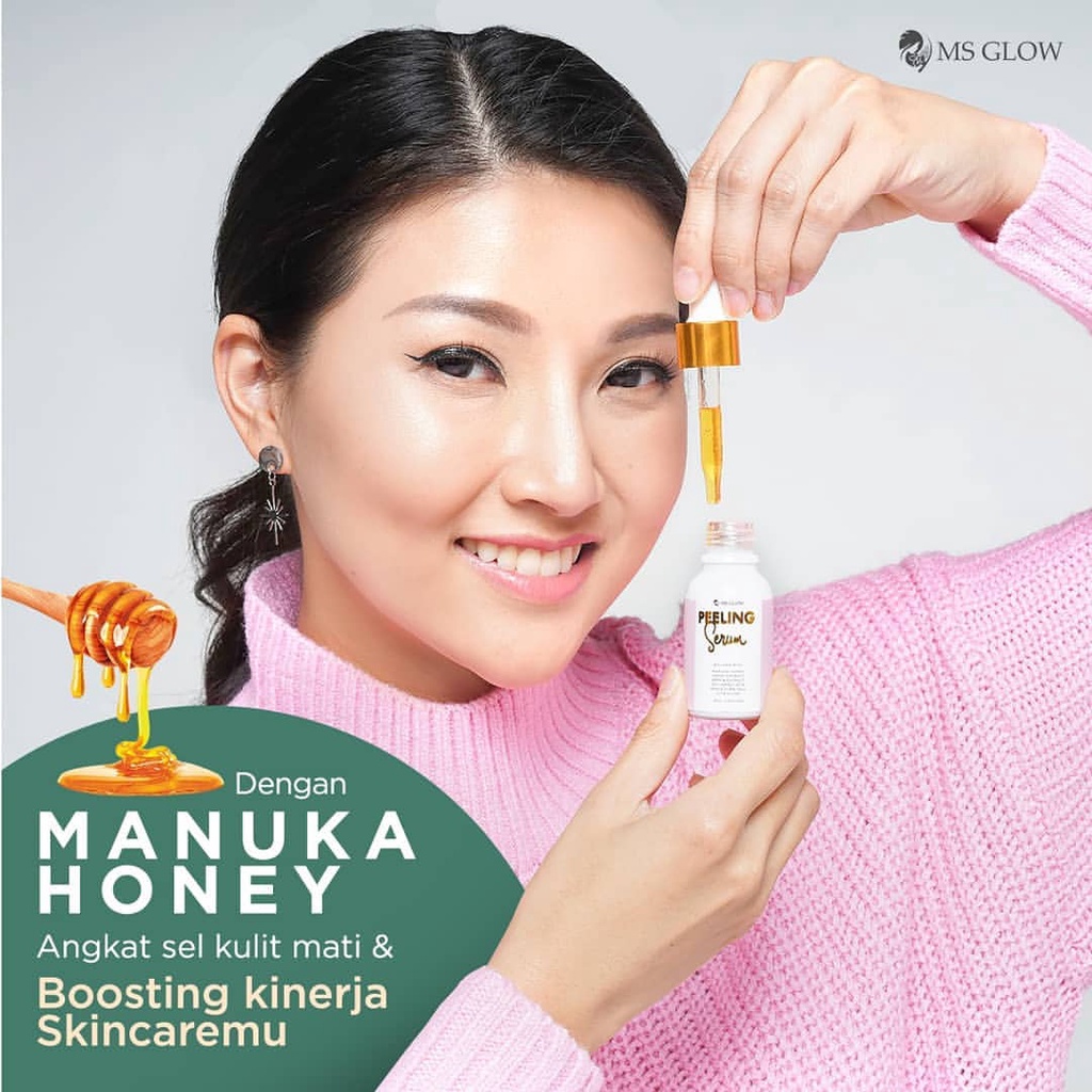 MS Glow Peeling Serum GIRLSNEED77 Essence Eksfoliasi yang Membantu Meregenerasikan Sel Kulit Wajah