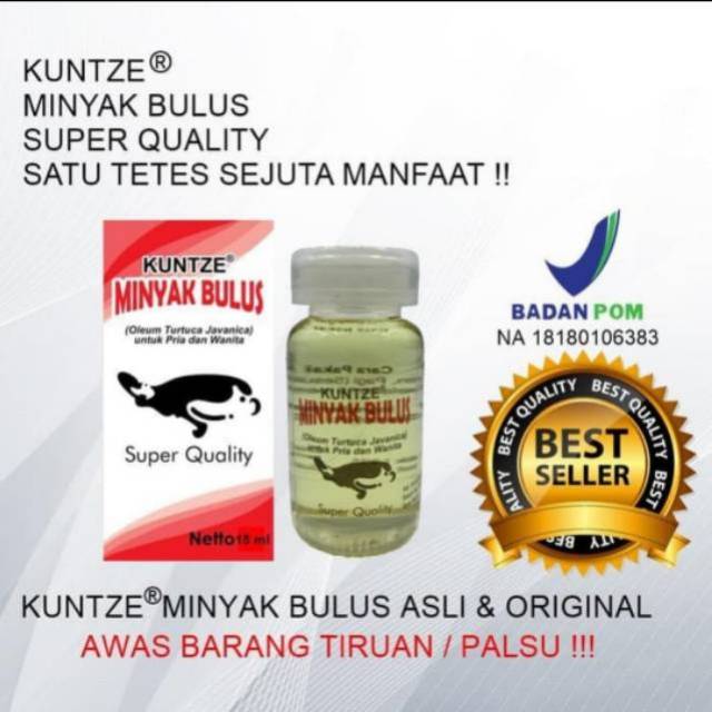 KUNTZE MINYAK BULUS ORIGINAL - MINYAK BULUS KUNTZE BPOM