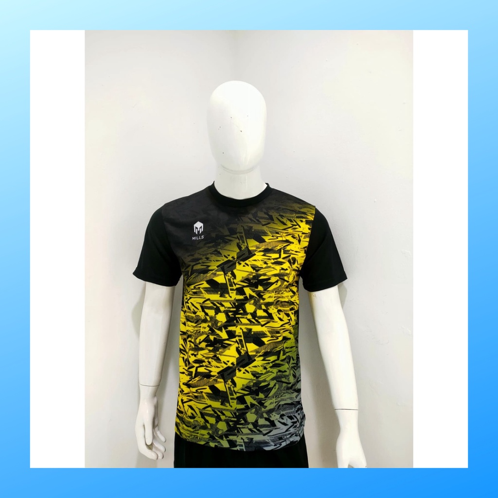 jersey futsal pria kaos sepak bola club baju atasan wanita dewasa t-shirt seragam custom jersy outfit klub olahraga gym kostum jogging jarsey soccer pakaian fitness oblong sports suit apparel ML102 kuning