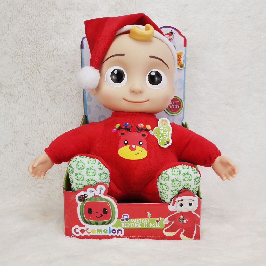 (New!!!!) Coco melon Set Kotak Musik Boneka Natal Bahan Pvc Dengan Sembilan Jenis Bernyanyi