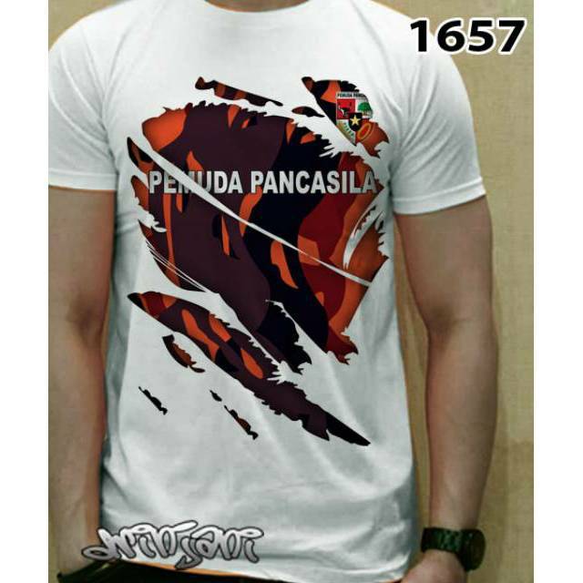 Kaos 3d ormas pp pemuda pancasila komando inti