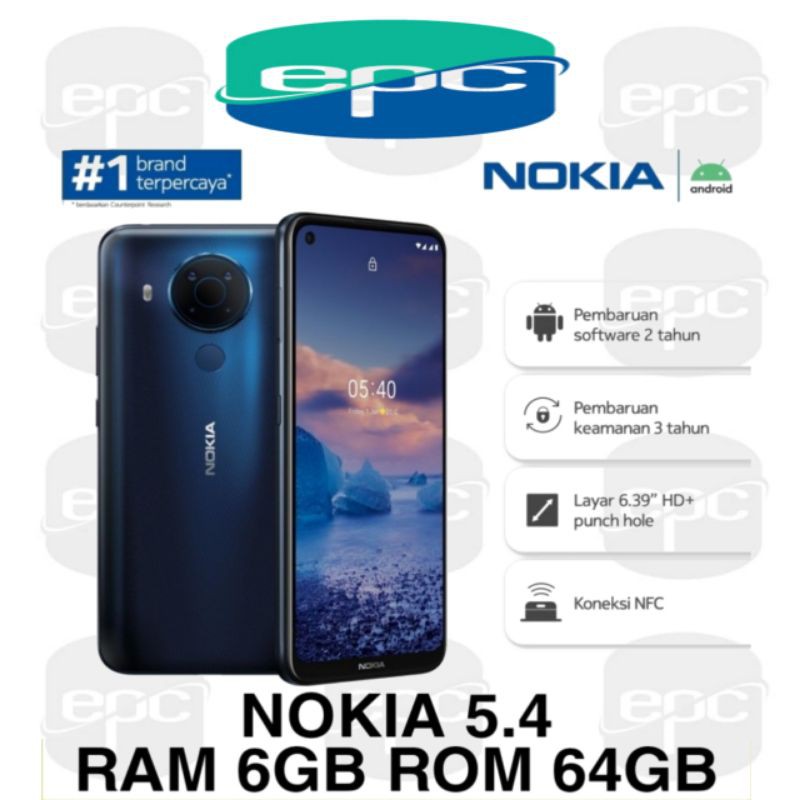 NOKIA 5.4 6/64 GB RAM 6GB ROM 64GB GARANSI RESMI