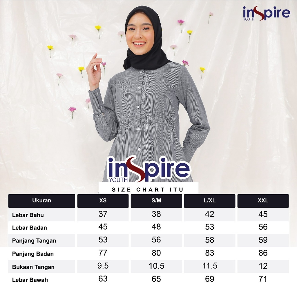 Inspire TOP ITOP 08 Bahan Kenzi Atasan Polos Terbaru Fashion Muslimah Outfit Casual