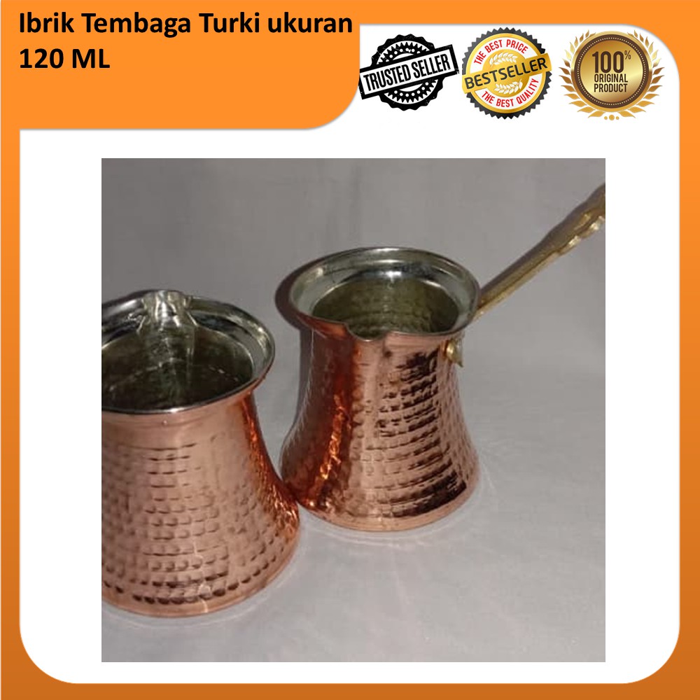 Ibrik Turki Tembaga / Turkish Coffee Pot Ibrik / Ibrik Turkish Pot / Kopi Turki Pot Kapasitas 120ml