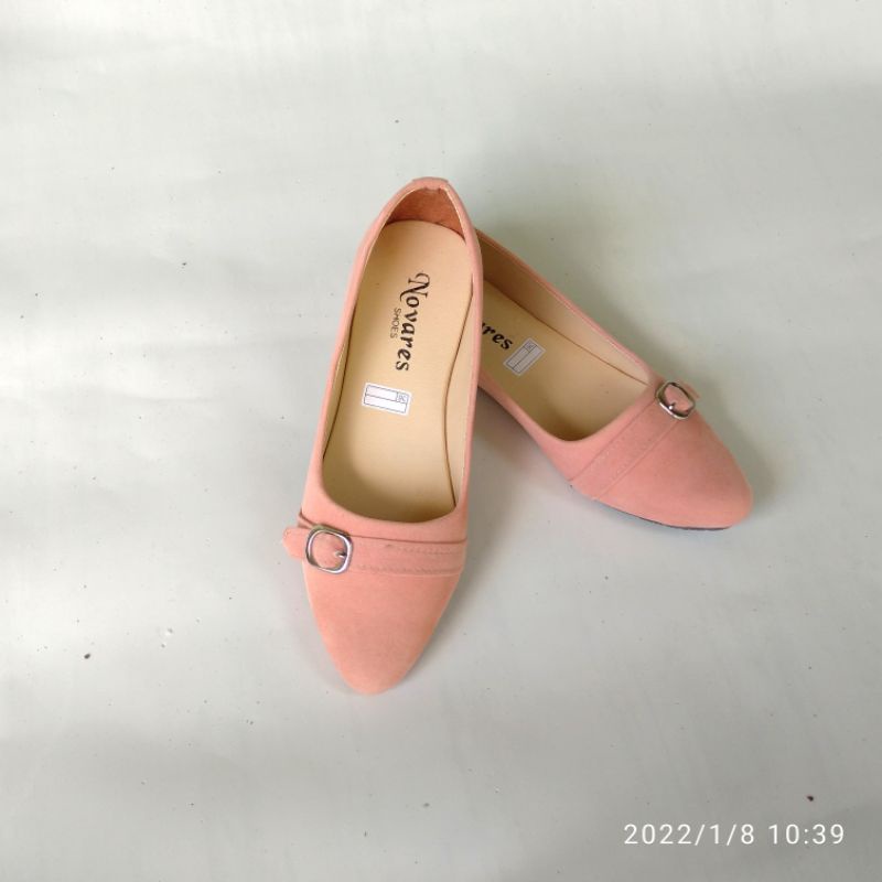 sepatu balet wanita flatshoees mules gesper rn076-3
