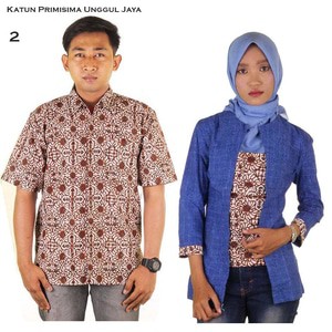 Sarimbit Batik Couple Kebaya Kutubaru Embos Katun Primisima Pangestu