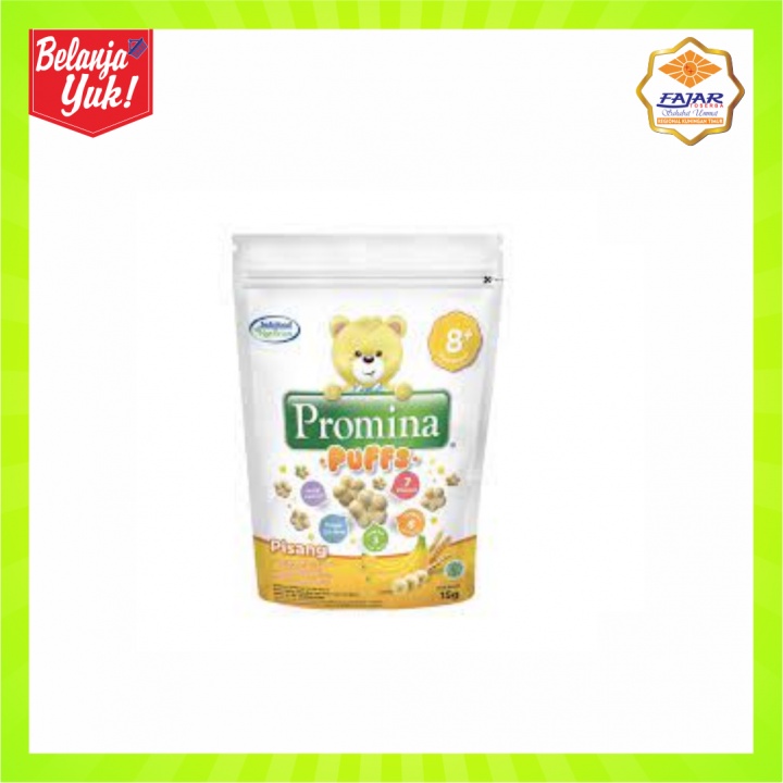 

Promina Puffs Pisang 15 gr | Makanan Ringan Snack Beras Anak & Bayi 8 Bulan+