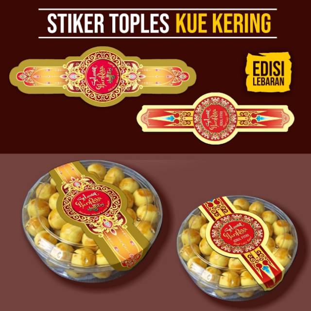 STIKER  TOPLES LEBARAN  KUE KERING Shopee Indonesia