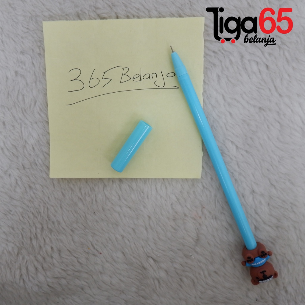 365 GEL PEN #41156 Pulpen Gel Bahan Rubber Karakter Fancy