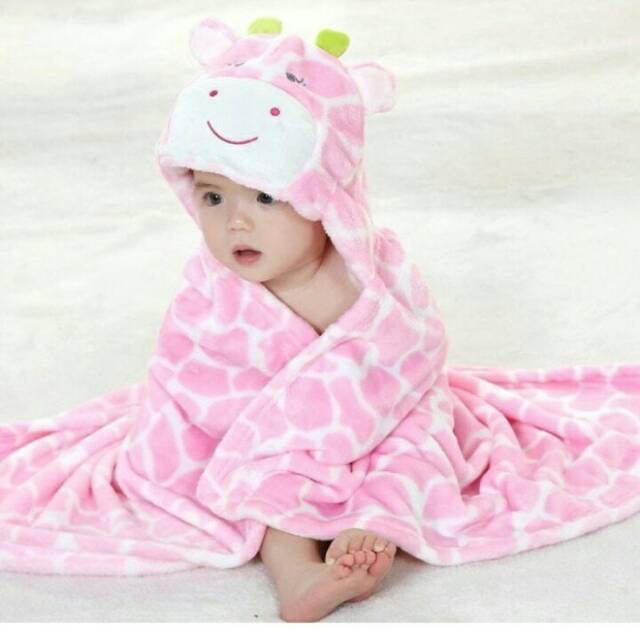 Selimut Bayi TOPI Double Fleece - Selimut Bulu Bayi Grosir Murah karakter kado bayi