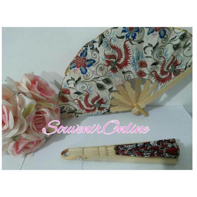 Harga Grosiran Souvenir Pernikahan Kipas Batik Sablon Kipas Oleh-Oleh Sablon Nama