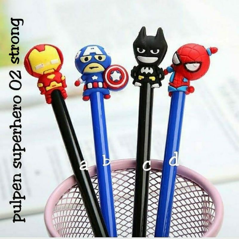 

{LB} PENA PULPEN SUPERHERO 02 STRONG , PULPEN KARAKTER , PULPEN GEL , PULPEN CANTIK , PULPEN UNIK , PULPEN LUCU , PEN