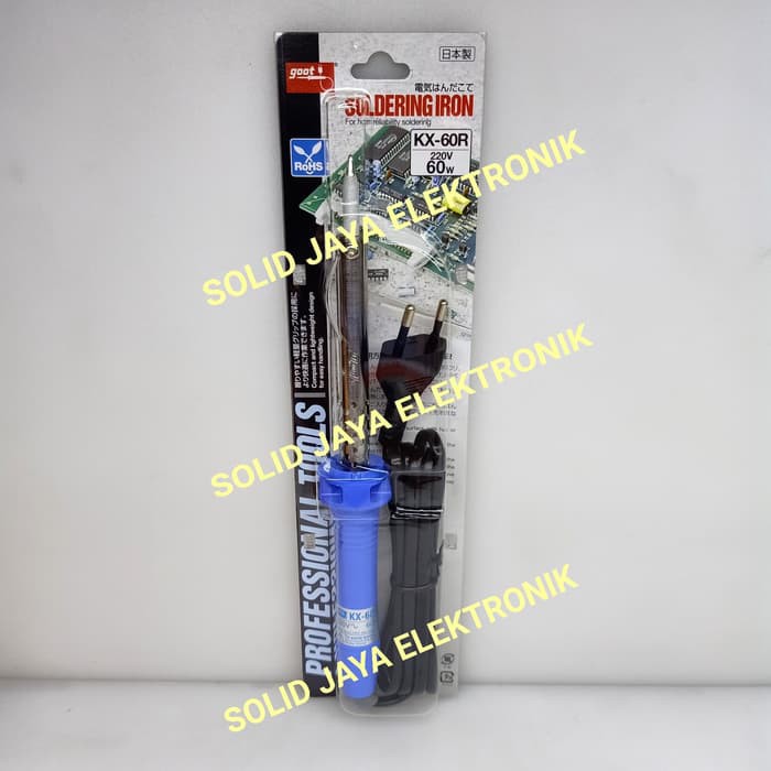 SOLDER GOOT 60W ASLI GOOT KX-60R ASLI SOLDER 60 WATT 60 W KX 60 R SOLDERING IRON GOOT ASLI ORIGINAL