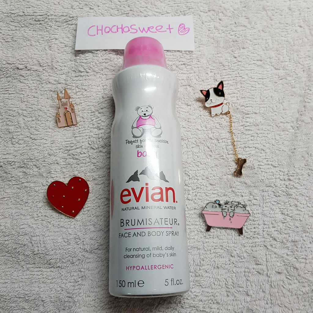 150 ml Evian Baby Facial Spray Brumis Ateur Facce /  Evian Facial Spray / Evian Spray