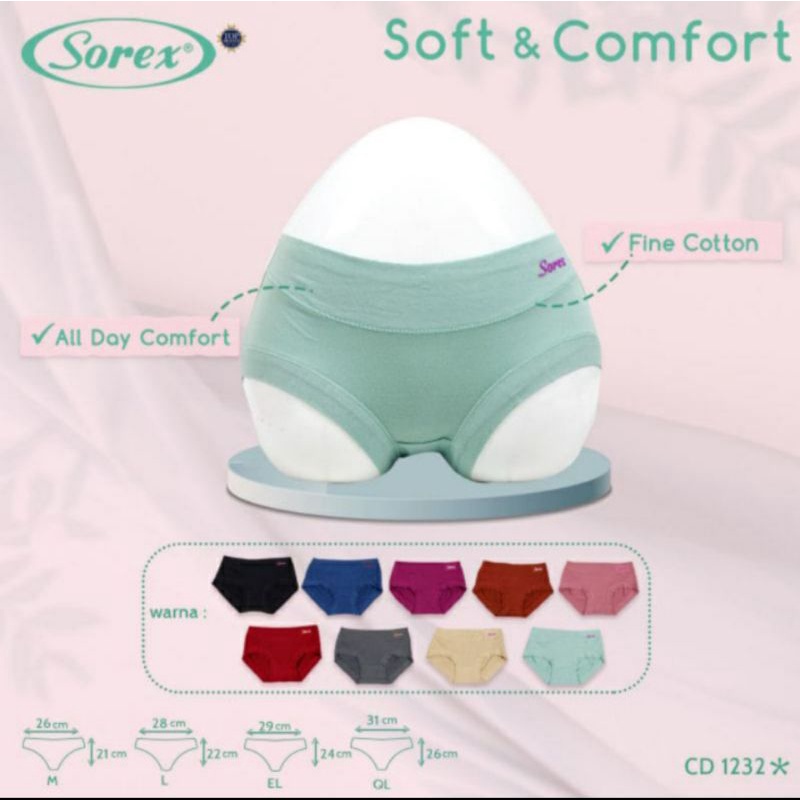 CELANA DALAM SOREX 1232 || CELANA DALAM CEWEK