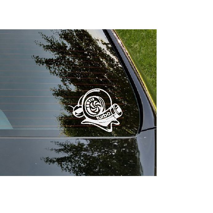 Stiker Turbo Snail Siput Ngebut Laptop Helm HP Motor Mobil Cutting