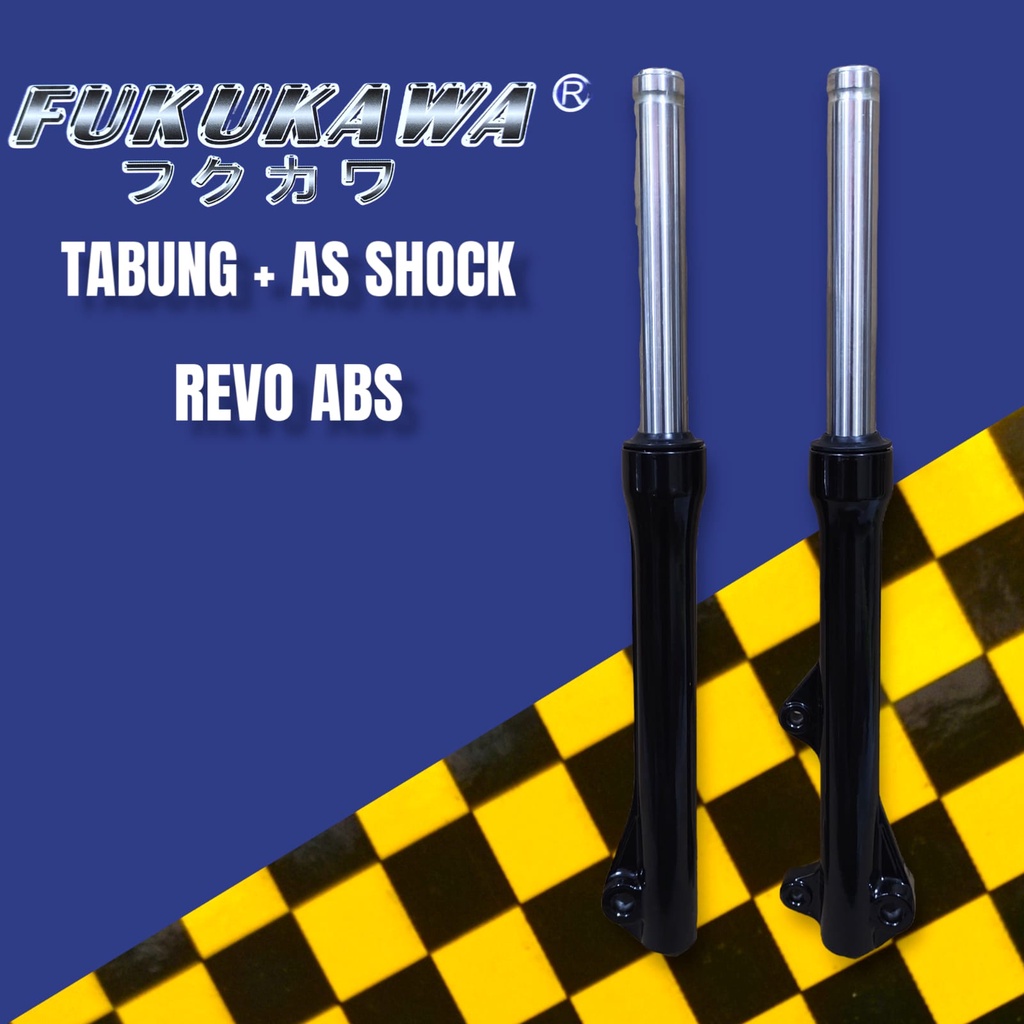 AS SHOCK DEPAN + TABUNG REVO ABSOLUTE FUKUKAWA OEM JAPAN SET KOMPLIT