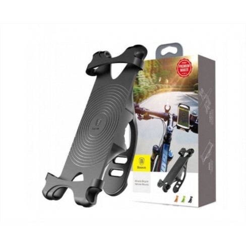 BASEUS MIRACLE BICYCLE MOUNT - PREMIUM BRACKET PHONE HOLDER HP SEPEDA - Hitam