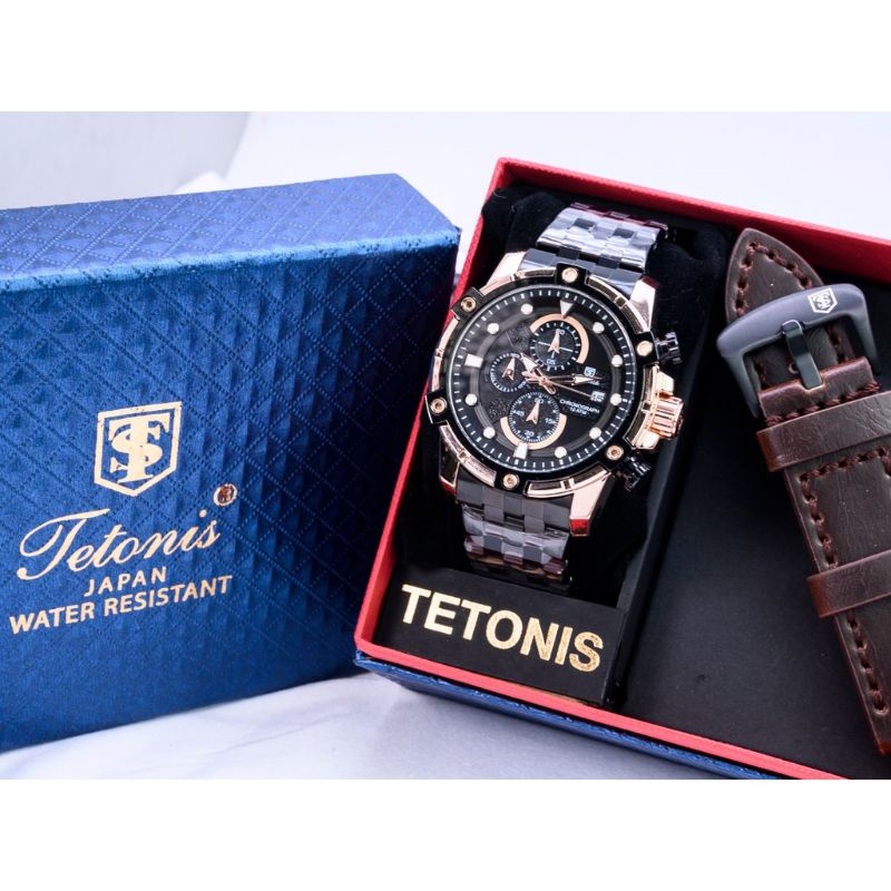 Jam Tangan Pria Tetonis Paket Garansi 1 Tahun Water Resist