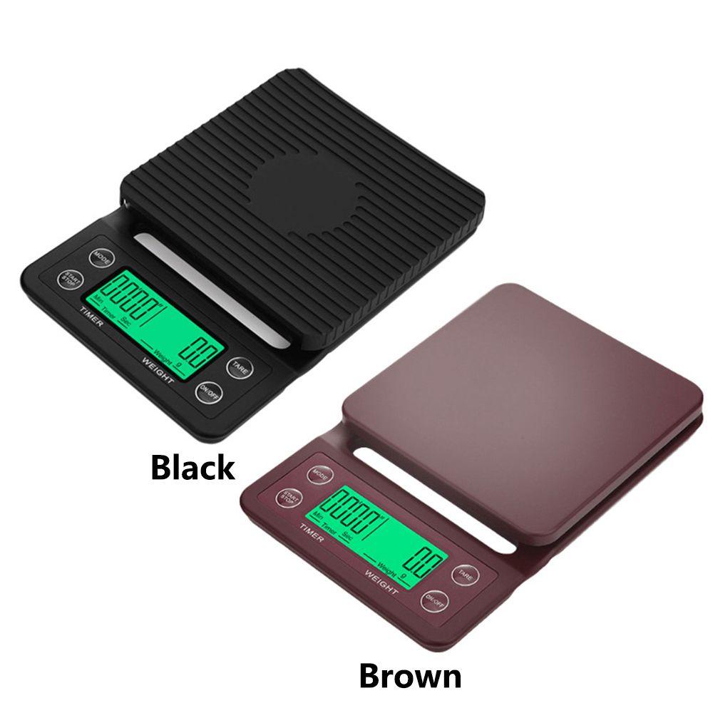 Top Drip Coffee Scale High Precision Dengan Timer Timbangan Elektronik LCD Pintar
