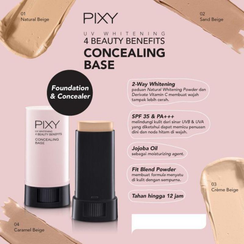 PIXY uv whitening concealing base