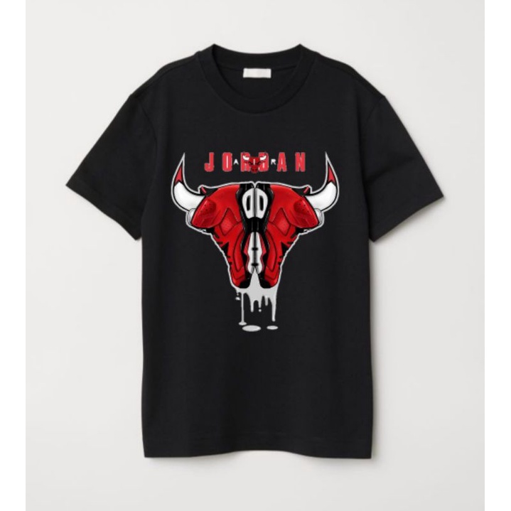 KAOS JORDAN X BULLS SEPATU DISTRO KAOS PREIUM COTTON