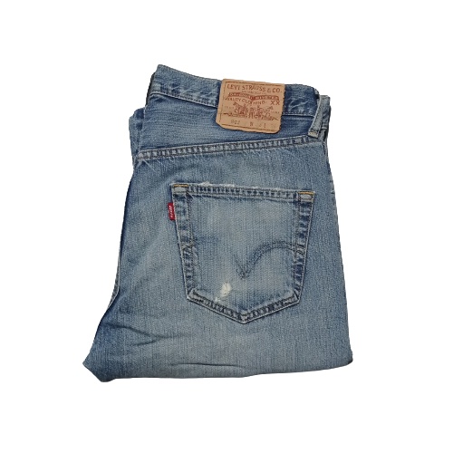 Pakaian Pria Celana Jeans Levis 501XX Ripped Sobek Bekas Preloved Second Original