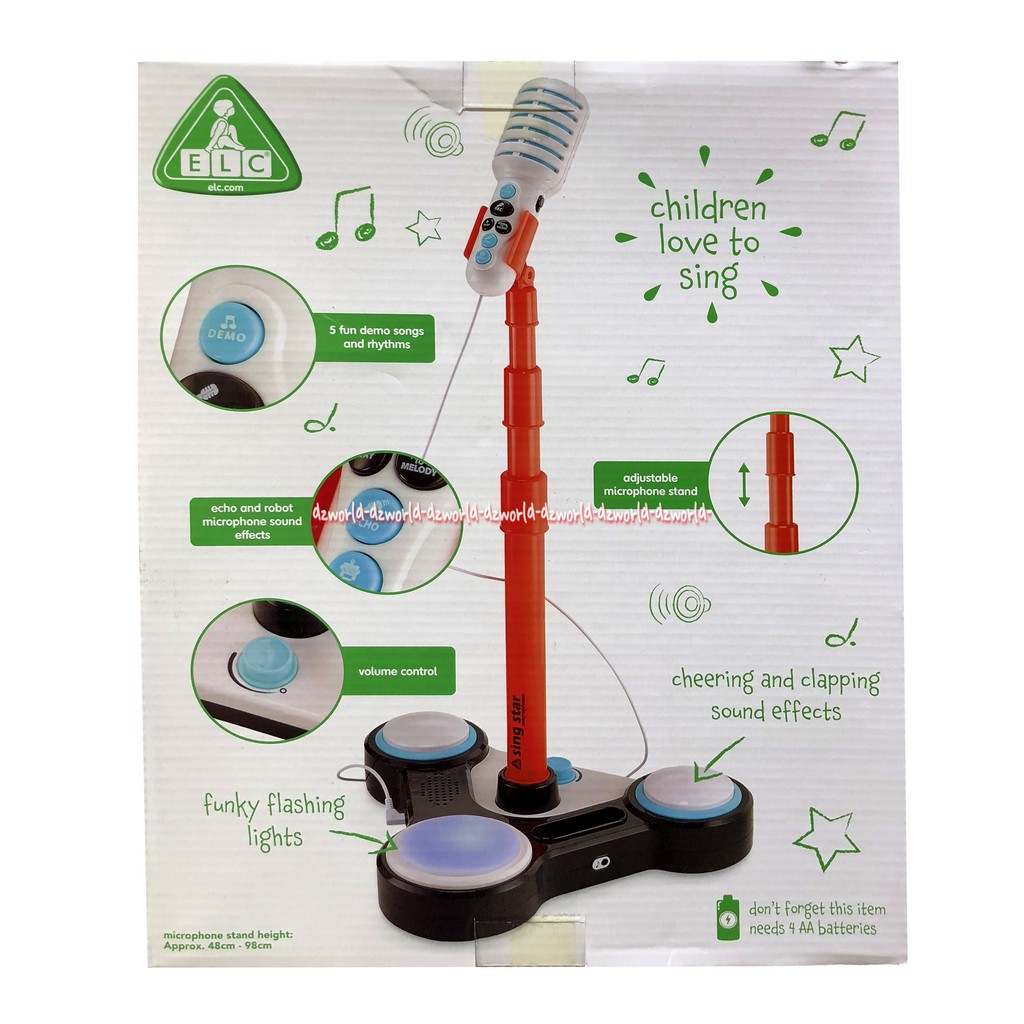 ELC Microphone Mic Childrens Love To Sing Untuk Anak Sing Star tidak termasuk baterei