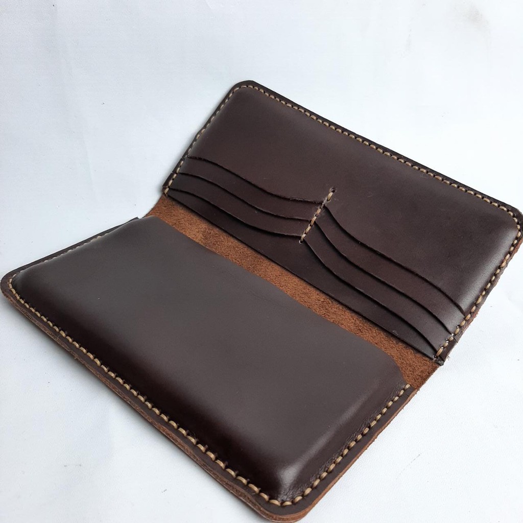 DOMPET KULIT ASLI SAPI PULL UP HANDMADE FULL SULAM ASLI GARUT