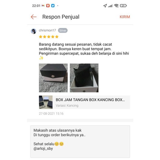 BOX JAM TANGAN BOX KANCING BOX HADIAH PACKAGING