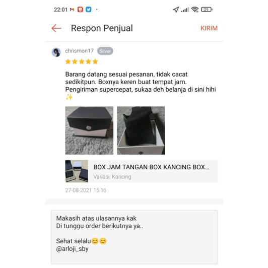 BOX JAM TANGAN BOX KANCING BOX HADIAH PACKAGING