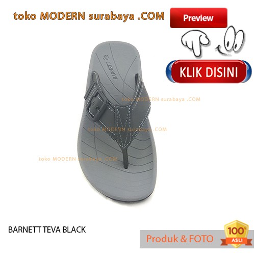 BARNETT TEVA BLACK Sandal Pria Sandal Jepit Flip Flop