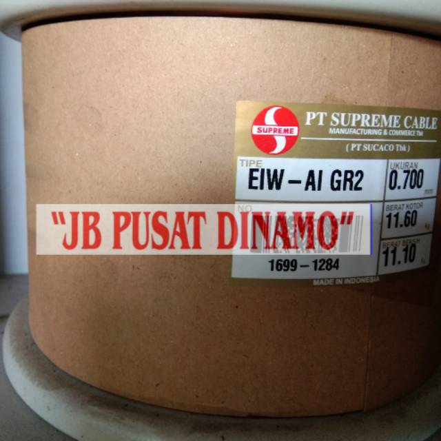 Kawat tembaga email 0.70 0,7 mm Supreme EIW AI gulung dinamo
