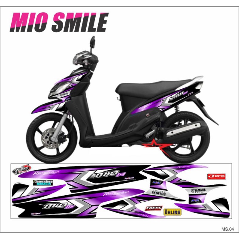 STRIPING YAMAHA MIO SMILE RACING