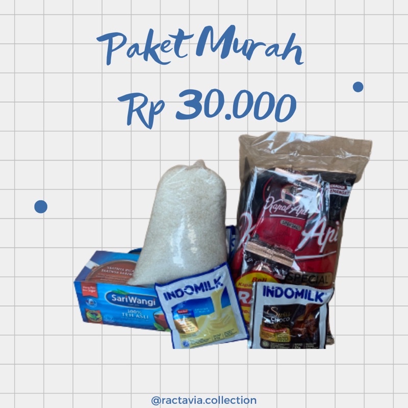 PAKET SEMBAKO MURAH 30 RIBU