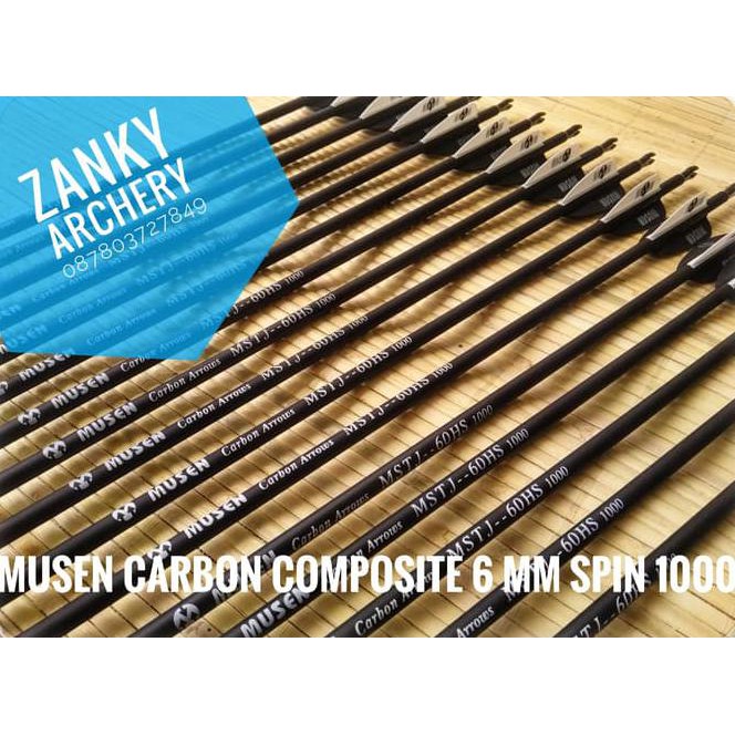 Restok Musen carbon 6 mm spin 1000 anak panah karbon musen Best Quality