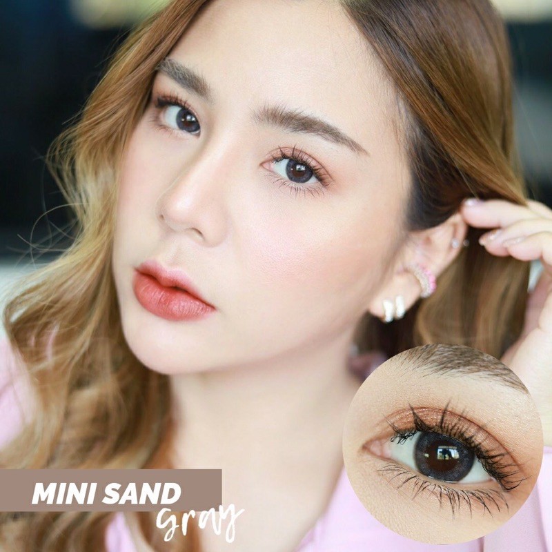 softlens mini sand grey gray brown original korea pusbel