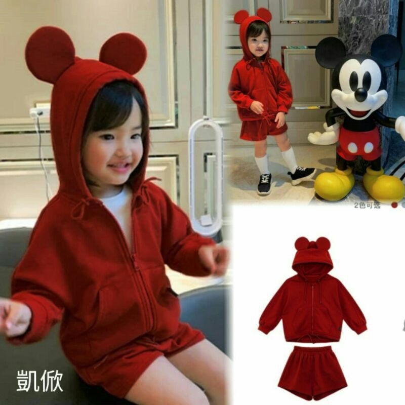 setelan jaket anak / jaket anak kecil / jaket topi