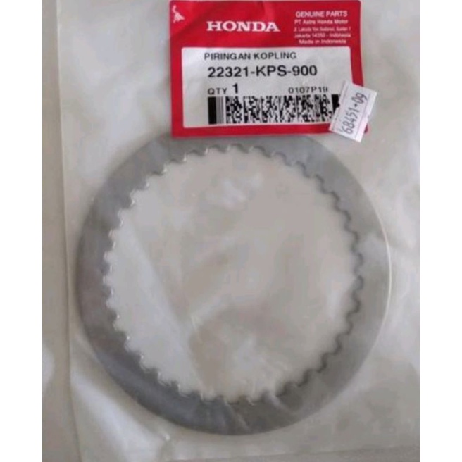 22321-KPS-900 HGP AHM 100% ORIGINAL PLAT KOPLING VERZA 150, CB VERZA 150 & CRF 150L ORIGINAL | PLATE