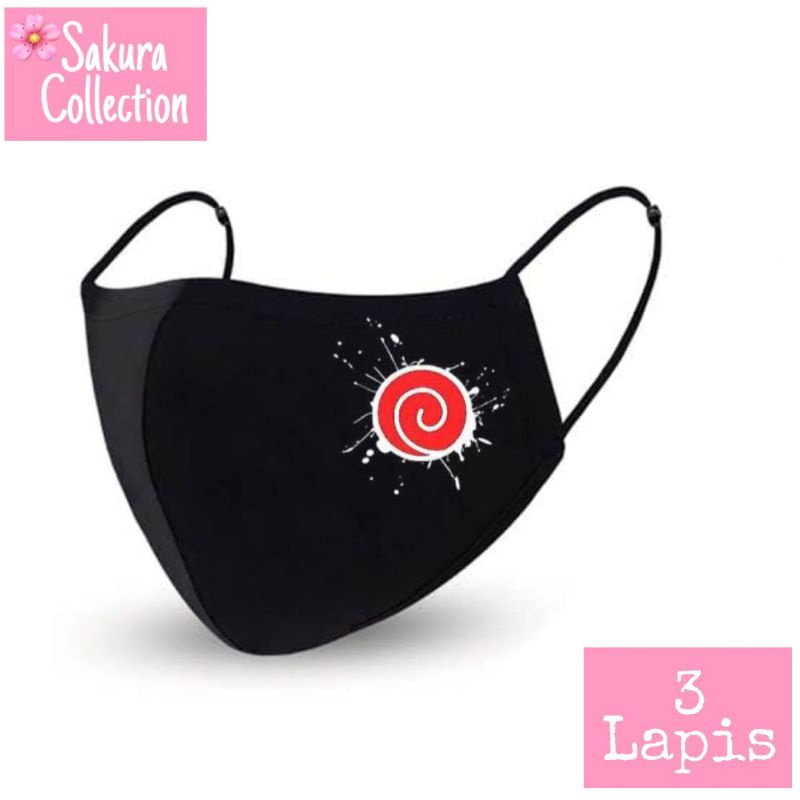 Masker Kain 3 Lapis - Naruto