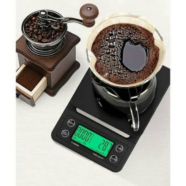 TIMBANGAN DIGITAL KOPI 3 KG 0.1 g WITH TIMER (KOPI/KUE/POURING V60)