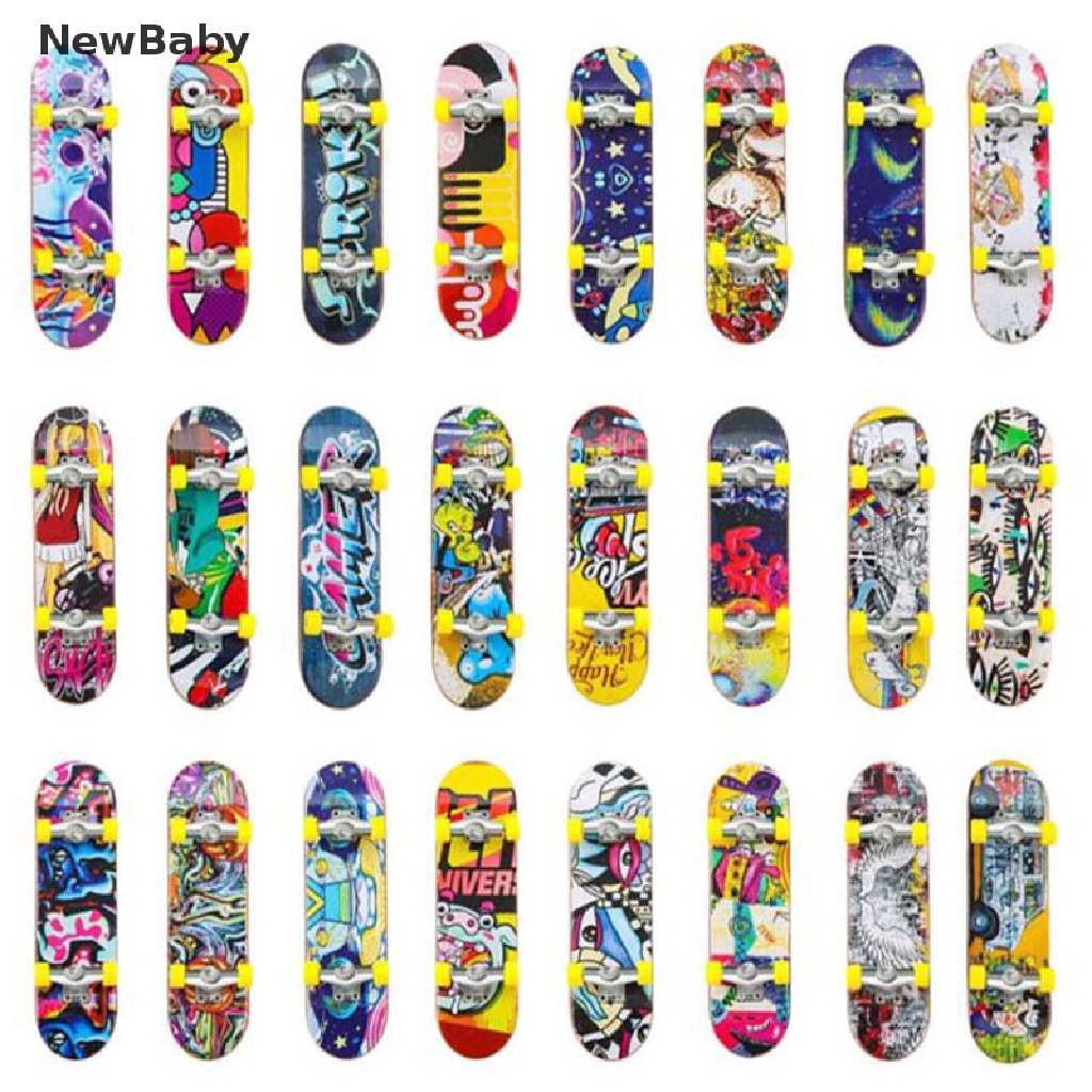 1pc Mainan Skateboard Jari Mini Untuk Hadiah Anak