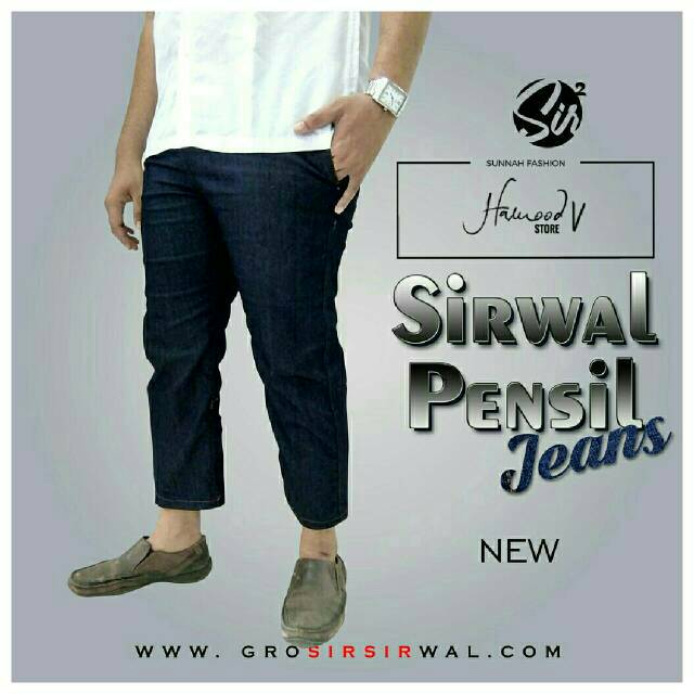 Sirwal Pensil Jeans Fitto L Sirwal Pangsi Jeans Siwal Ikhwan Santai Sholat Celana Jeans Sirwal Jeans