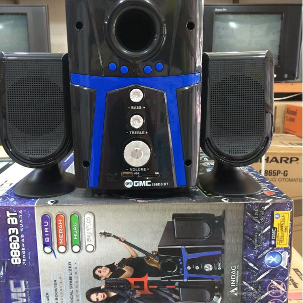 SPEAKER GMC 888D3 BLUETOOTH USB FULL BASS ORIGINAL