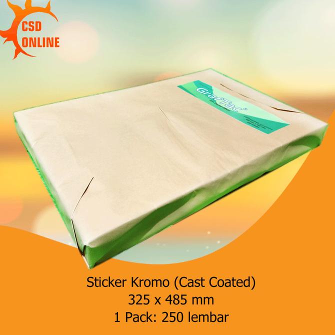 

PROMO Graftac Stiker Kromo Bontak Sticker Cast Coated - Self Adhesive A3+