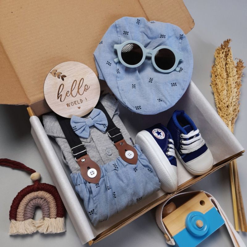 Exclussive Baby Boy Hampers / Kado Lahiran / Hampers Bayi/ Kado Bayi/ Kado Bayi Laki-Laki/ Baju Bayi-1
