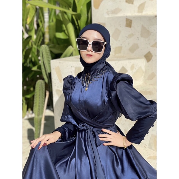 Asiyah Dress || Bridesmaid || Gaun Polos || Dress Maternity || Gaun Pesta