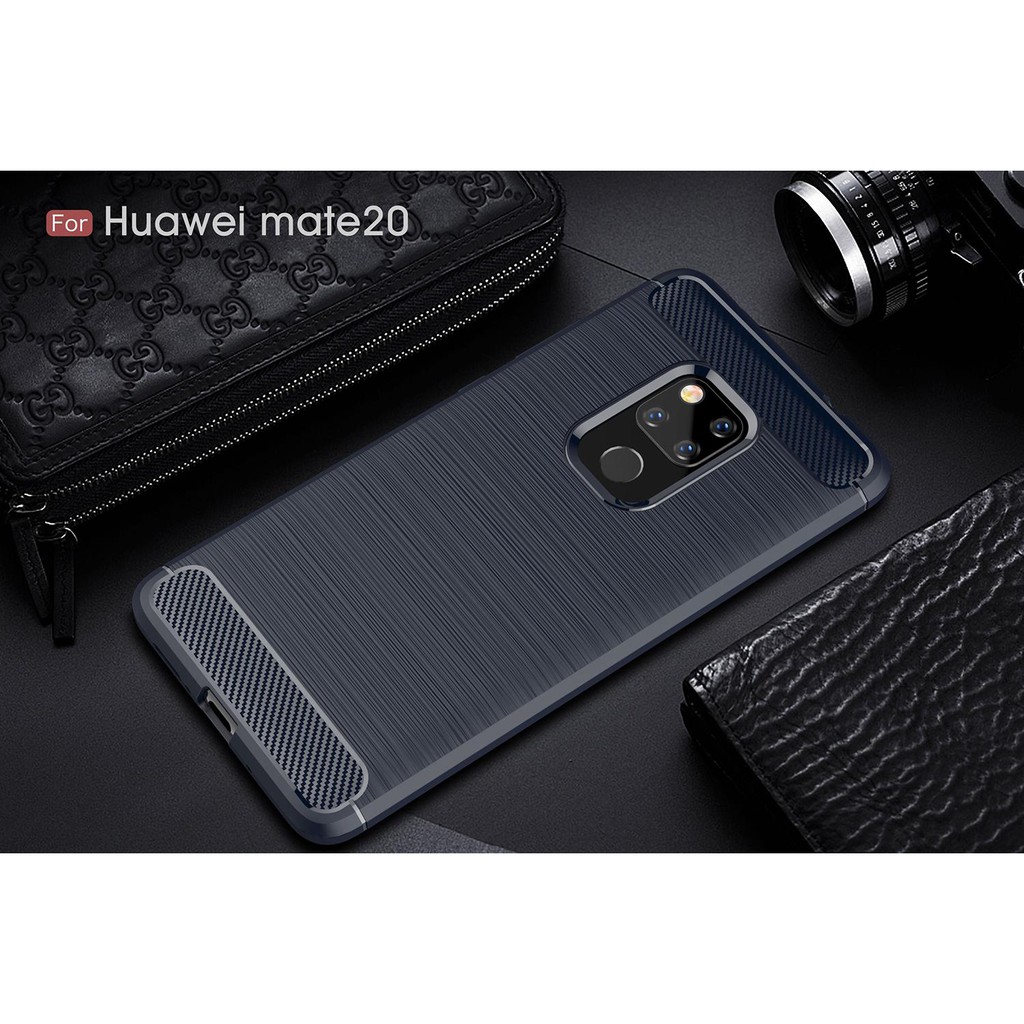 HUAWEI Mate 10 / Mate 10 Pro / NOVA 5T / Mate 20 / Mate 20 Pro - Brushed Carbon TPU Soft Case