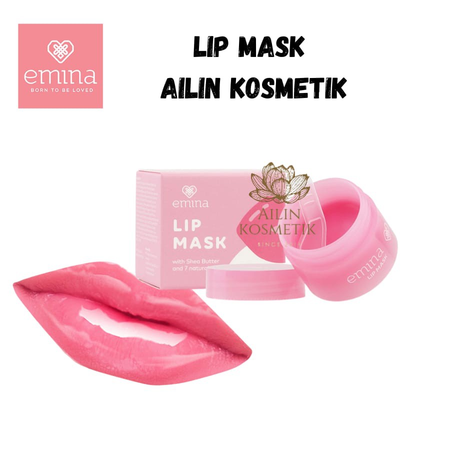 Emina Lip Mask 9gr | Masker Bibir Perawatan BIbir BY AILIN